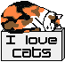 I love cats -- click here for cat graphics from Catstuff